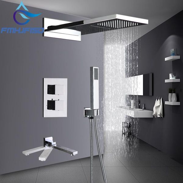 thermostatic chrome finish shower faucet 3 ways waterfall rain head way digital display mixer taps 4 bath bathroom sets
thermostatic chrome finish shower faucet 3 ways waterfall rain head way digital display mixer taps 4 bath bathroom sets