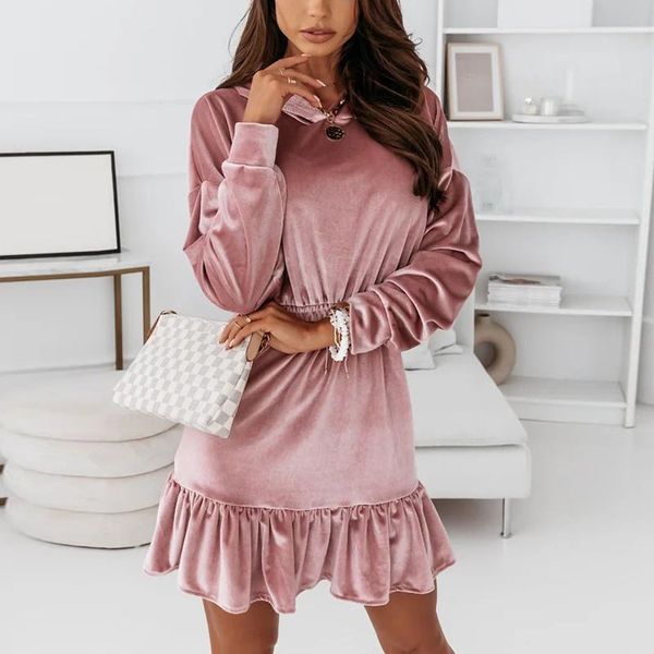 casual dresses women hooded sweatshirt dress 2021 elastic waist long sleeve female a-line golden velvet party, Black;gray
casual dresses women hooded sweatshirt dress 2021 elastic waist long sleeve female a-line golden velvet party, Black;gray