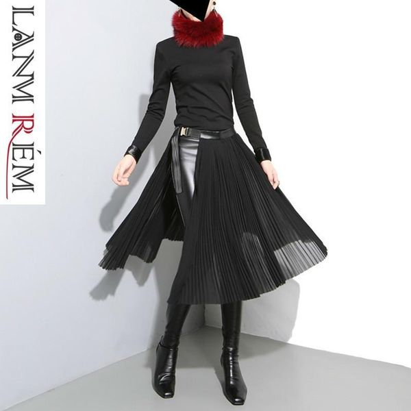 skirts lanmrem 2021 spring women high waist solid color black pleated split joint skirt female loose bottoms fashion tide jd10501
skirts lanmrem 2021 spring women high waist solid color black pleated split joint skirt female loose bottoms fashion tide jd10501