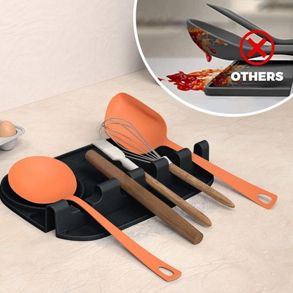 kitchen spoon holder spatula fork rack shelf organizer plastic rest chopsticks non-slip spoons pad utensil storage & organization
kitchen spoon holder spatula fork rack shelf organizer plastic rest chopsticks non-slip spoons pad utensil storage & organization