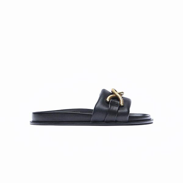 slippers metal buckle word belt sandals and thick bottom round toe open women's shoes 2021 summer fashion, Black
slippers metal buckle word belt sandals and thick bottom round toe open women's shoes 2021 summer fashion, Black