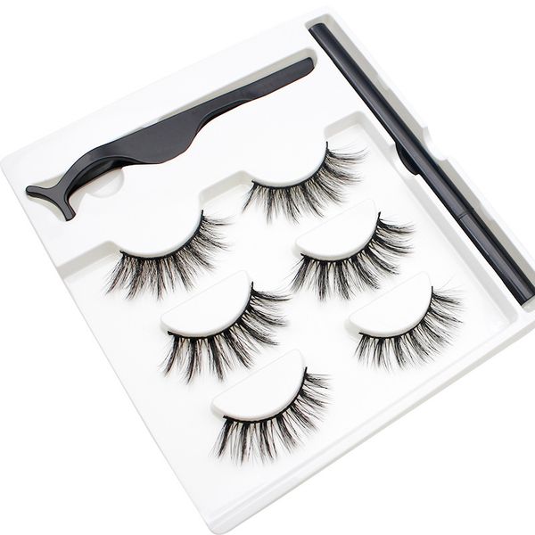 false eyelashes waterproof magnetic eyeliner with 3 pairs eyelash tweezer long lashes kit set fake eye lash tools j047
false eyelashes waterproof magnetic eyeliner with 3 pairs eyelash tweezer long lashes kit set fake eye lash tools j047
