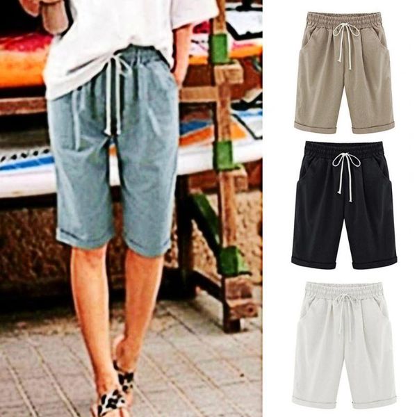 women's shorts xl summer cotton linen casual ladies drawstring elastic loose soft breathable sports daily m-5xl, White;black
women's shorts xl summer cotton linen casual ladies drawstring elastic loose soft breathable sports daily m-5xl, White;black