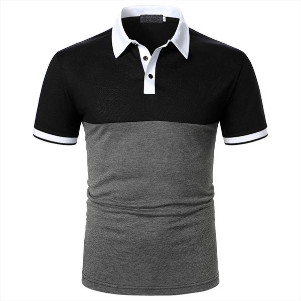 summer leisure patchwork shirt with men polos lapel short sleeves fashion casual slim breathable smart, White;black
summer leisure patchwork shirt with men polos lapel short sleeves fashion casual slim breathable smart, White;black