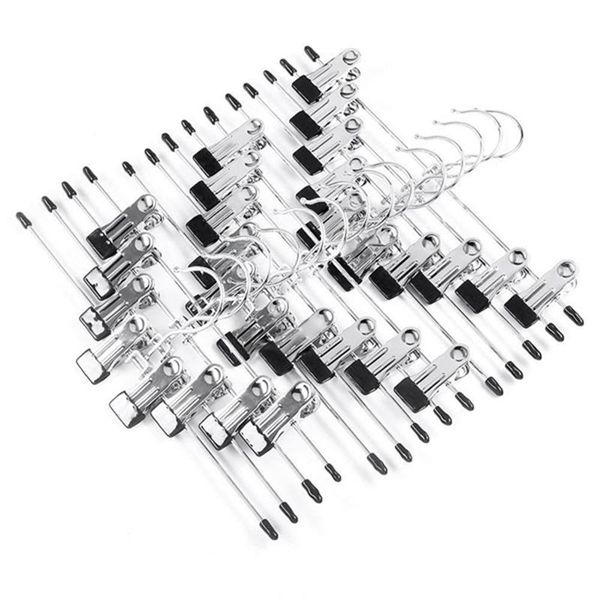 laundry bags metal pants skirt slack hangers with 2-adjustable clips, 15-pack 
laundry bags metal pants skirt slack hangers with 2-adjustable clips, 15-pack