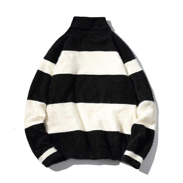 men's sweaters fashion striped mens thin wool comfortable knitted sweater men youthful vitality turtleneck pullover 6kkp, White;black
men's sweaters fashion striped mens thin wool comfortable knitted sweater men youthful vitality turtleneck pullover 6kkp, White;black