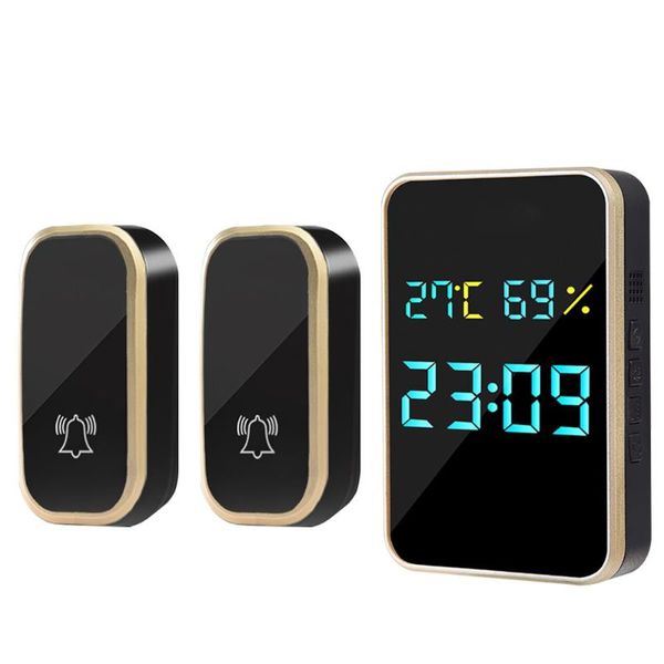doorbells intelligent welcome door bell wireless doorbell digital home waterproof chime with temperature humidity time view self-powered
doorbells intelligent welcome door bell wireless doorbell digital home waterproof chime with temperature humidity time view self-powered