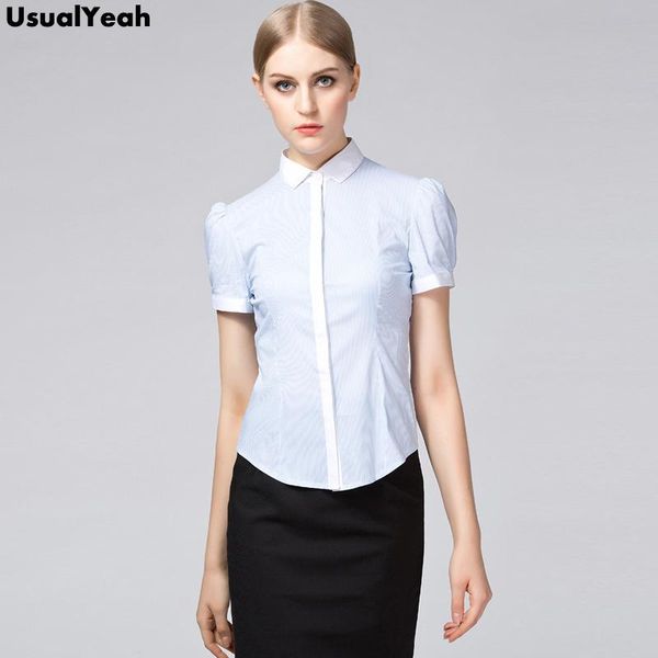 women's blouses & shirts usualyeah fashion women work elegant blouse short sleeve ol cotton shirt casual summer vintage light blue s -, White
women's blouses & shirts usualyeah fashion women work elegant blouse short sleeve ol cotton shirt casual summer vintage light blue s -, White