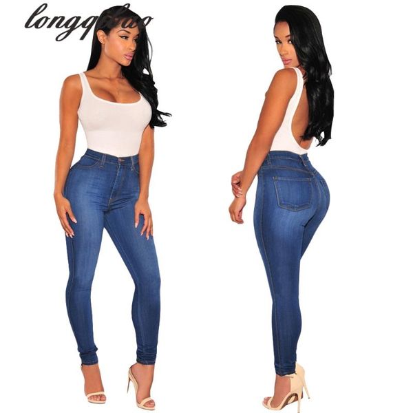 european and american vintage denim solid color slim hip stretch pencil pants al786 women's jeans, Blue
european and american vintage denim solid color slim hip stretch pencil pants al786 women's jeans, Blue