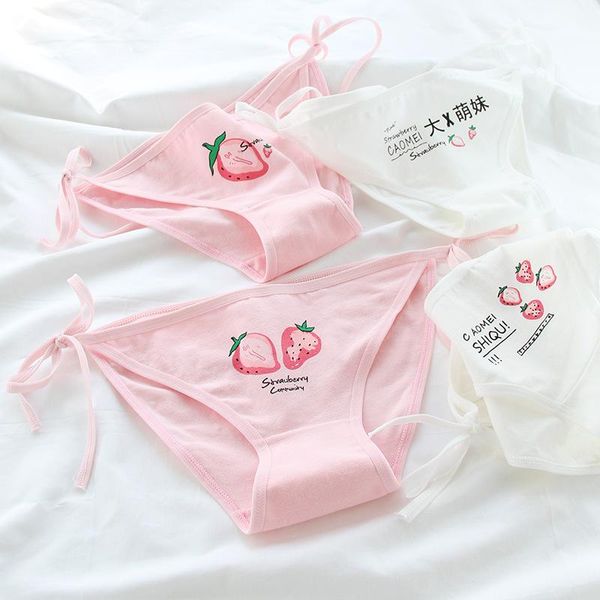 women's panties lolita style strawberry 1pcs printing underwear students low-waisted lacing up adjustable cotton sexy, Black;pink
women's panties lolita style strawberry 1pcs printing underwear students low-waisted lacing up adjustable cotton sexy, Black;pink