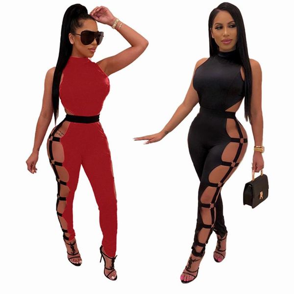 women's jumpsuits & rompers velvet hollow sleeveless jumpsuit, Black;white
women's jumpsuits & rompers velvet hollow sleeveless jumpsuit, Black;white