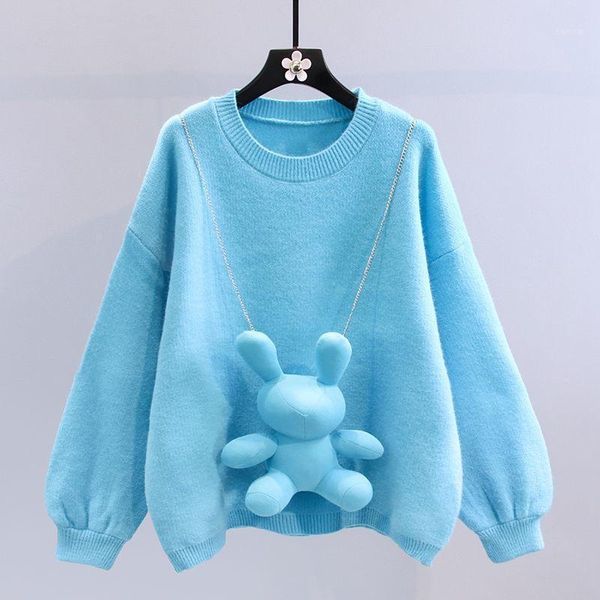 women's sweaters women sweater bear included 2021 o-neck loose long sleeve pullovers female autumn winter knitted jumper solid color kn, White;black
women's sweaters women sweater bear included 2021 o-neck loose long sleeve pullovers female autumn winter knitted jumper solid color kn, White;black