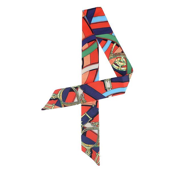 scarves pobing spain belt chain print small scarf women silk fashion brand head tie handle bag ribbos long 100*5cm, Blue;gray
scarves pobing spain belt chain print small scarf women silk fashion brand head tie handle bag ribbos long 100*5cm, Blue;gray