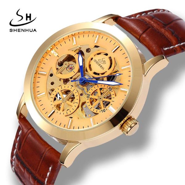 shenhua 2021 arrival luxury gold skeleton watch men mechanical automatic sell windleather mechanical-watches mens watches wristwatches, Slivery;brown
shenhua 2021 arrival luxury gold skeleton watch men mechanical automatic sell windleather mechanical-watches mens watches wristwatches, Slivery;brown