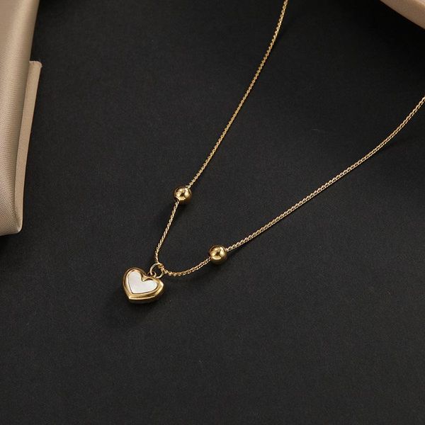 pendant necklaces stainless steel love necklace shell peach heart elegant simple clavicle chain women's jewelry, Silver
pendant necklaces stainless steel love necklace shell peach heart elegant simple clavicle chain women's jewelry, Silver