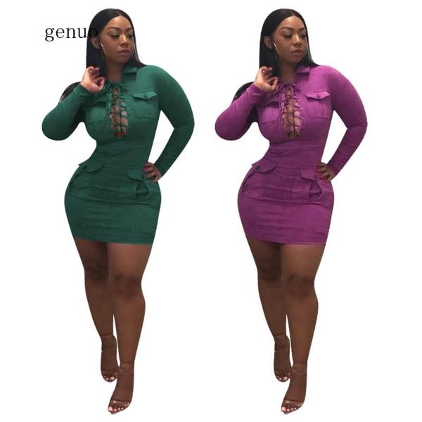 casual dresses turn down collar bodycon bandage dress mini long sleeve ribbons lace up front cut out suede club for women pockets, Black;gray
casual dresses turn down collar bodycon bandage dress mini long sleeve ribbons lace up front cut out suede club for women pockets, Black;gray