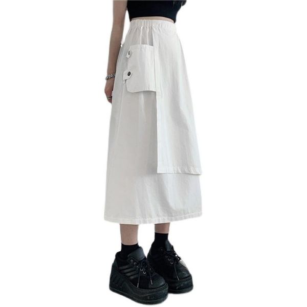 skirts retro harajuku dark irregular big pocket tooling split skirt campus style high waist thin a-line female, Black
skirts retro harajuku dark irregular big pocket tooling split skirt campus style high waist thin a-line female, Black