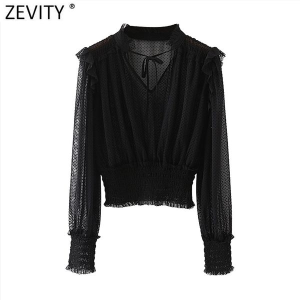 spring women perspective dots mesh blouse female v neck pleated ruffles puff sleeve shirt chic bow ls7561 210416, White
spring women perspective dots mesh blouse female v neck pleated ruffles puff sleeve shirt chic bow ls7561 210416, White