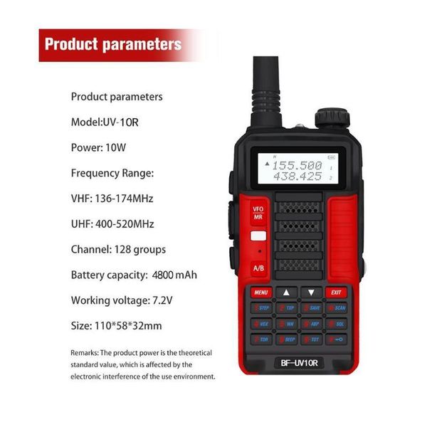 baofeng-uv-10r walkie-talkie high-power portable two-way radio long-distance transceiver i4q6 walkie talkie
baofeng-uv-10r walkie-talkie high-power portable two-way radio long-distance transceiver i4q6 walkie talkie