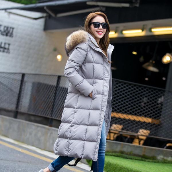 women's down & parkas winter women's coat korean style long woman jacket warm real raccoon fur collar womens coats female clothes w, Black
women's down & parkas winter women's coat korean style long woman jacket warm real raccoon fur collar womens coats female clothes w, Black