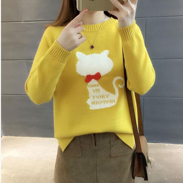 pullovers knitwear woman winter womens sweater knit korea jumper ladies yellow pullover long sleeve fashion female, White;black
pullovers knitwear woman winter womens sweater knit korea jumper ladies yellow pullover long sleeve fashion female, White;black
