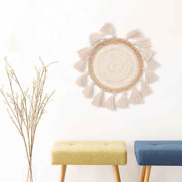 tapestries handmade woven macrame wall hanging round tapestry for wedding decoration living room home decor art
tapestries handmade woven macrame wall hanging round tapestry for wedding decoration living room home decor art
