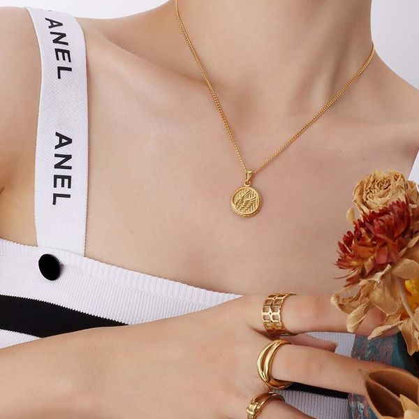 pendant necklaces ghidbk designer gold color wing for women ladies embossment stereoscopic coin elegant titanium steel gift, Silver
pendant necklaces ghidbk designer gold color wing for women ladies embossment stereoscopic coin elegant titanium steel gift, Silver