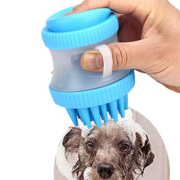 hair brushes soft silicone bath brush portable dog cleaner pet massage cleaning small with shower gel storage, Silver
hair brushes soft silicone bath brush portable dog cleaner pet massage cleaning small with shower gel storage, Silver