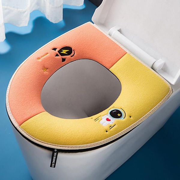 toilet seat covers soft carry handle waterproof zipper astronaut hit color cover velvet 
toilet seat covers soft carry handle waterproof zipper astronaut hit color cover velvet