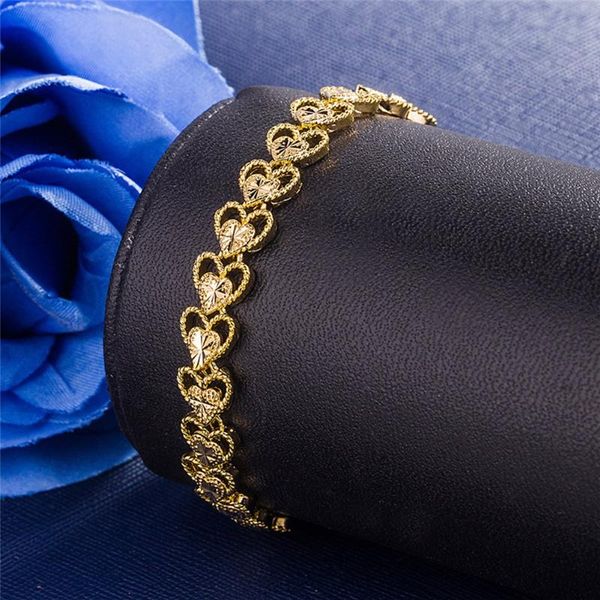 charm bracelet gold plated bangle full of hearts design for women girlfriend gift luxury jewelryj sl141, Golden;silver
charm bracelet gold plated bangle full of hearts design for women girlfriend gift luxury jewelryj sl141, Golden;silver