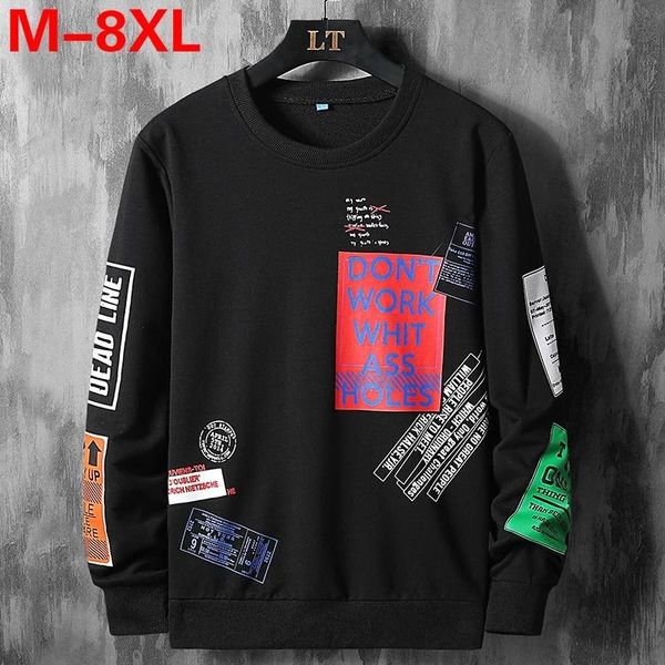 men's hoodies & sweatshirts men's fashion trend pullover sweatshirt hip hop male streetwear pullovers men large size 5xl 6xl 7xl 8x, Black
men's hoodies & sweatshirts men's fashion trend pullover sweatshirt hip hop male streetwear pullovers men large size 5xl 6xl 7xl 8x, Black