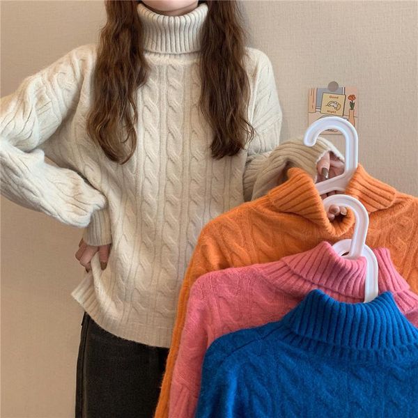 women's sweaters autumn winter women turtleneck sweater oversize warm pullovers long sleeve cashmere loose multicolor oversizejumper g2, White;black
women's sweaters autumn winter women turtleneck sweater oversize warm pullovers long sleeve cashmere loose multicolor oversizejumper g2, White;black