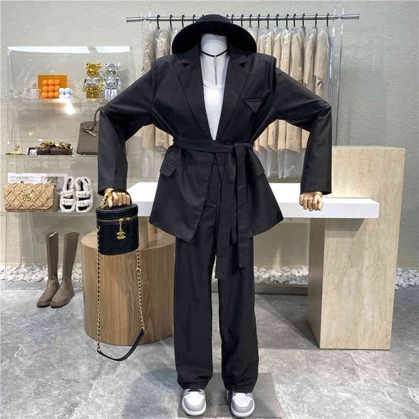 niche design 2021 leisure jacket + high waist thin in straight line wide leg pants two-piece suit, White
niche design 2021 leisure jacket + high waist thin in straight line wide leg pants two-piece suit, White