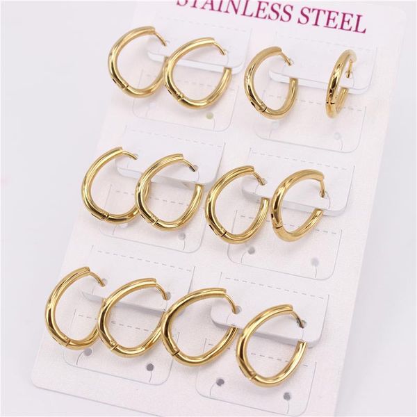 hoop & huggie fashion jewelry gold /silver color atmospheric stainless steel men's and women's earrings lucky lh1032, Golden;silver
hoop & huggie fashion jewelry gold /silver color atmospheric stainless steel men's and women's earrings lucky lh1032, Golden;silver