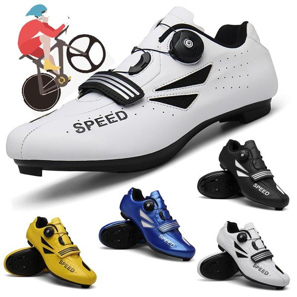multicolor road bike cycling shoes men's lightweight breathable racing self-locking footwear, Black
multicolor road bike cycling shoes men's lightweight breathable racing self-locking footwear, Black