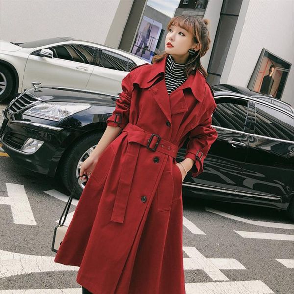 women's trench coats 2021 autumn women fashion slim commute windbreaker female elegant jacket ladies leisure coat girls outwear, Tan;black
women's trench coats 2021 autumn women fashion slim commute windbreaker female elegant jacket ladies leisure coat girls outwear, Tan;black