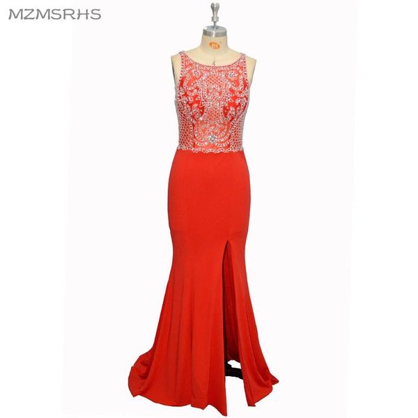 party dresses red mermaid prom 2021 long crystal beaded dress elegant vestido de festa split evening gown, White;black
party dresses red mermaid prom 2021 long crystal beaded dress elegant vestido de festa split evening gown, White;black
