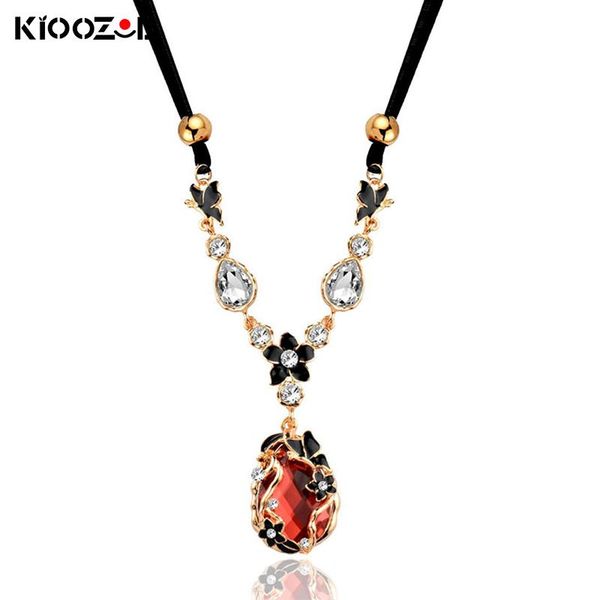 chokers kioozol vintage red blue cz teardrop pendant with enamel flower yellow gold plated choker necklace for women jewelry 189 ko4, Golden;silver
chokers kioozol vintage red blue cz teardrop pendant with enamel flower yellow gold plated choker necklace for women jewelry 189 ko4, Golden;silver