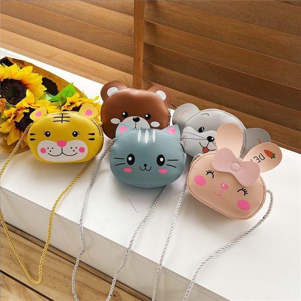 children's bags new cartoon cute pu shoulder bag girl korean casual small animal coin purse, Black
children's bags new cartoon cute pu shoulder bag girl korean casual small animal coin purse, Black