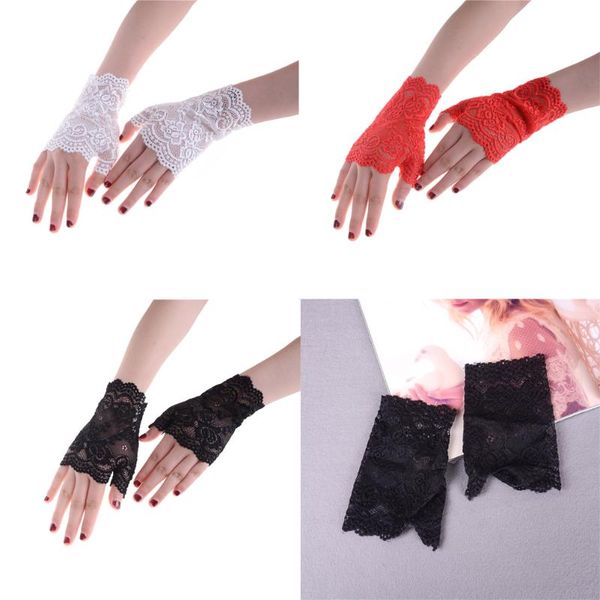 five fingers gloves 1pair lady lace driving sunscreen women black white mittens girls, Blue;gray
five fingers gloves 1pair lady lace driving sunscreen women black white mittens girls, Blue;gray