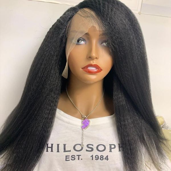 synthetic wigs 26inch 1b color lace front yaki straight wig kinky fake hair frontal fringe for women, Black
synthetic wigs 26inch 1b color lace front yaki straight wig kinky fake hair frontal fringe for women, Black