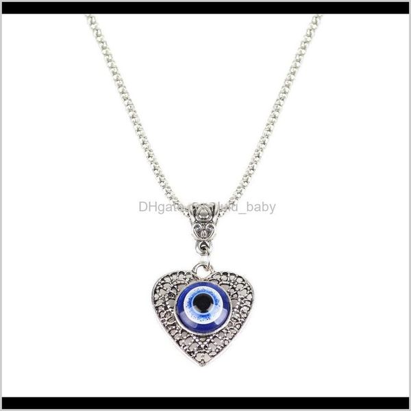 s2049 fashion jewelry hollow out heart evil eye necklace blue eyes n155y v4cpw, Silver
s2049 fashion jewelry hollow out heart evil eye necklace blue eyes n155y v4cpw, Silver