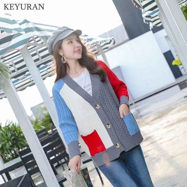 women's sweaters female cardigan single breasted buttons autumn winter woman coat oversized cardigans long sleeve for women clothing, White;black
women's sweaters female cardigan single breasted buttons autumn winter woman coat oversized cardigans long sleeve for women clothing, White;black