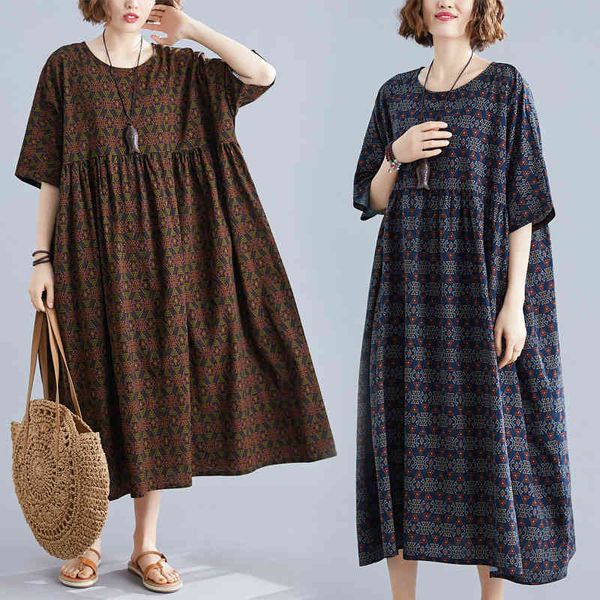 Around neck short sleeve looses cotton and linen printed comfortable stylish dress luxury on the knee dressed for ladies, Black;gray
Around neck short sleeve looses cotton and linen printed comfortable stylish dress luxury on the knee dressed for ladies, Black;gray