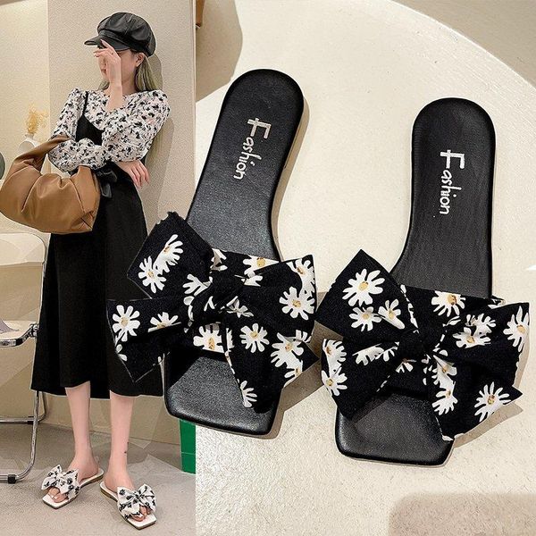 slippers bowknot flower sandals and women 2021 summer korean style outer wear fairy daisy fashion word, Black
slippers bowknot flower sandals and women 2021 summer korean style outer wear fairy daisy fashion word, Black