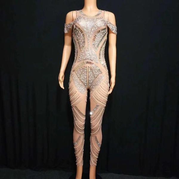 women's jumpsuits & rompers see through crystal sequin party jumpsuit women stretch skinny evening prom bodysuits nightclub dj singer, Black;white
women's jumpsuits & rompers see through crystal sequin party jumpsuit women stretch skinny evening prom bodysuits nightclub dj singer, Black;white