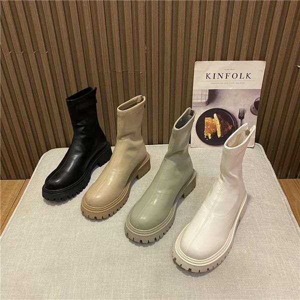 boots fonberry back zipper chunky heel platform ankle motorcycle women 2021 round toe stretch microfiber leather sock, Black
boots fonberry back zipper chunky heel platform ankle motorcycle women 2021 round toe stretch microfiber leather sock, Black