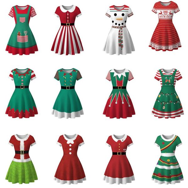 casual dresses womens dress christmas style pattern short sleeve round neck for holiday party soft and comfortable s-xl, Black;gray
casual dresses womens dress christmas style pattern short sleeve round neck for holiday party soft and comfortable s-xl, Black;gray