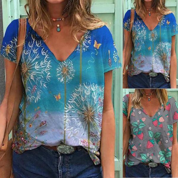 women's t-shirt fashion summer shirts printed short sleeve v-neck t-shirts casual tees harajuku shirt female clothing, White
women's t-shirt fashion summer shirts printed short sleeve v-neck t-shirts casual tees harajuku shirt female clothing, White
