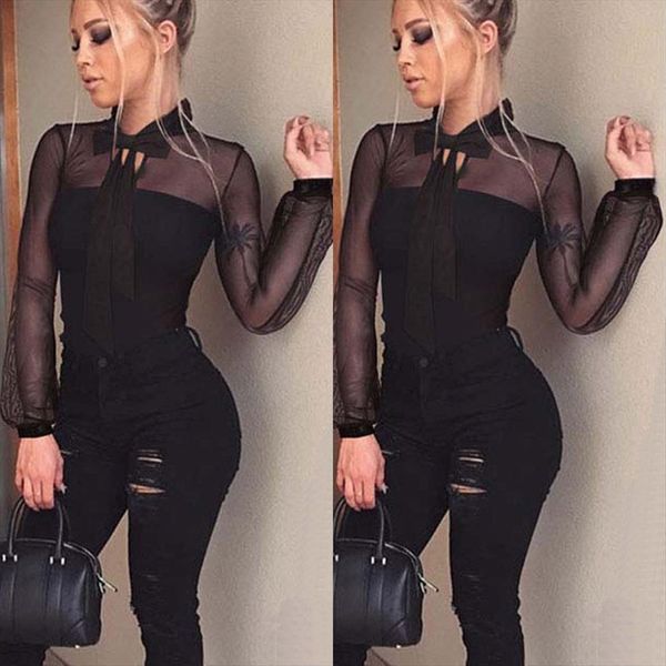 ropa de mujer transparent womens jumpsuits bodysuit bodycon long sleeve combinaison femme, Black;white
ropa de mujer transparent womens jumpsuits bodysuit bodycon long sleeve combinaison femme, Black;white